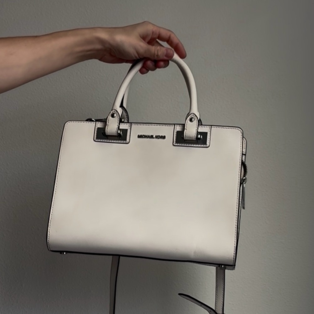 Michael Kors Cream Satchel Bag